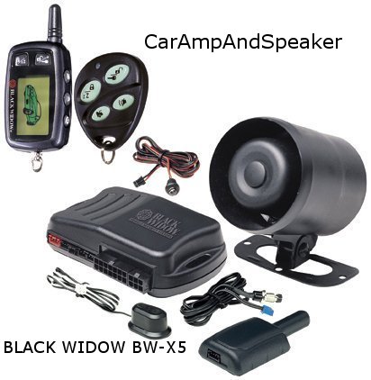 Black Widow BWX5 2-Way Vehicle Security System with Keyless Entry Car Safety & Security Black Widow BWX5