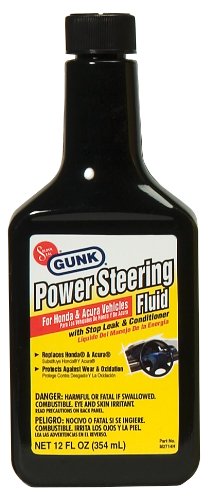 Gunk M2714H/6 Power Steering Fluid with Stop Leak and Conditioner - 12 fl. oz. Hydraulic Oils Gunk M2714H6