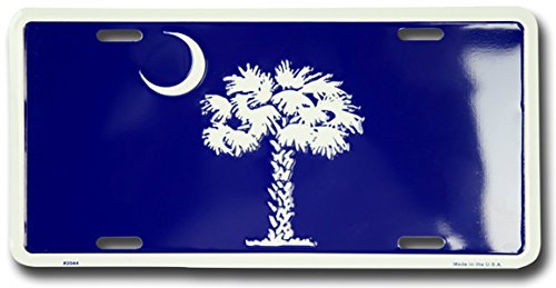 South Carolina State Flag License Plate Frames Dixie Seal And Stamp 2044