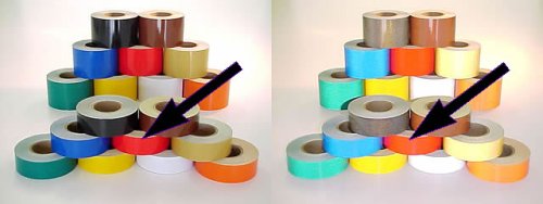 1 by 37.5' Red reflective pin stripping tape Decals Applied Graphics 0251RD