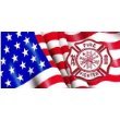 Airbrushed License Plate - American Flag License Plate - Fire Dept. License Plate - #1879 Covers Airbrushed License Plates 1879