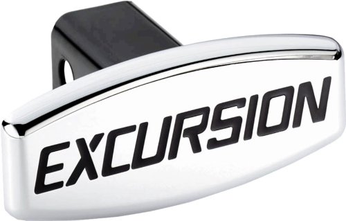 Ford Excursion Logo Chrome Hitch Plug Cover - Fits 1 1/4 or 2 Hitch Receivers Hitch Covers Bully CRB-08