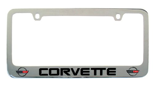 1981-1996 Corvette Chrome Palted License Plate Frame Frames Corvette Central 104111