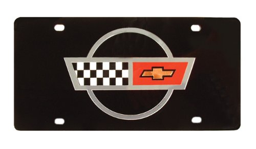 Corvette C4 Emblem Laser Cut License Plate Frames Corvette Central 107373