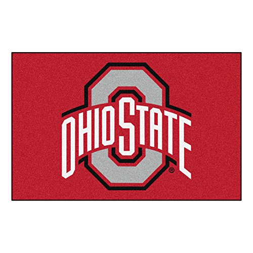 FANMATS NCAA Ohio State University Buckeyes Nylon Face Starter Rug Floormats Fanmats 1515