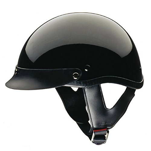 HCI-100 Black Motorcycle / Scooter Half Helmet (Large) Helmets HCI 100SolidBlack