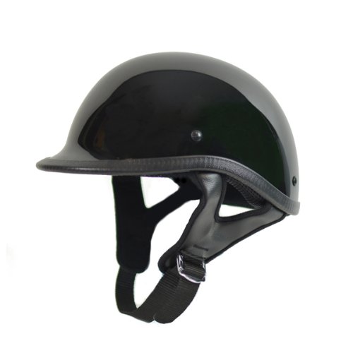 HCI-105 Polo - Black Motorcycle/Scooter Half Helmet (Large) Helmets COMINU035901