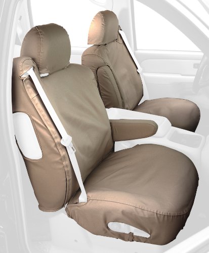 Covercraft Custom-Fit Front Bucket SeatSaver Seat Covers - Polycotton Fabric, Taupe Accessories Covercraft SS2353PCTP
