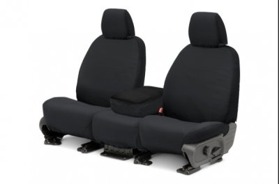 Covercraft Custom-Fit Front Bucket SeatSaver Seat Covers - Polycotton Fabric, Charcoal Black Accessories Covercraft SS1226PCCH