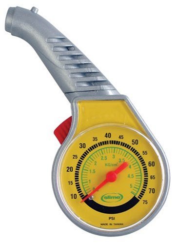 Slime 2017-A 10-75 PSI Sport Dial Gauge Tire Gauges Slime 2017-A