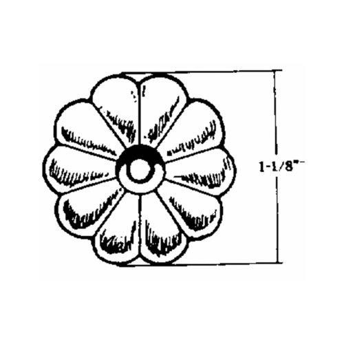 United States Hdw Mfg/U S Ha 24Pc Wht Rosette Button D1 Rv & Mobile Home Hardware Nut & Bolt Sets United D138B