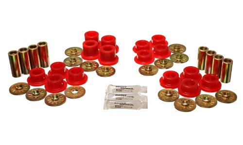 Energy Suspension (5.3126R) Control Arm Bushing Set for Dodge Viper, Rear, Red Bushing Kits Energy Suspension 5.3126R