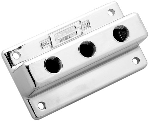 Mr. Gasket 6151 Classic T-Style Triple Outlet Fuel Block Carburetors & Parts Mr. Gasket 6151