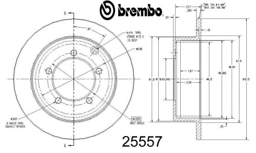 Rotors Brembo 25557