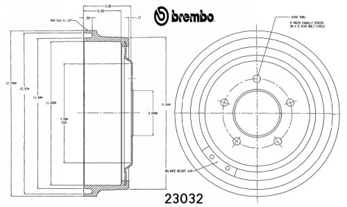 Drums Brembo 23032