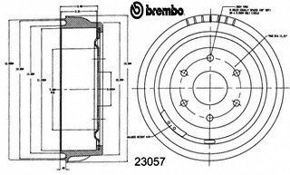 Drums Brembo 23057