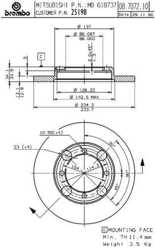 Rotors Brembo 25198