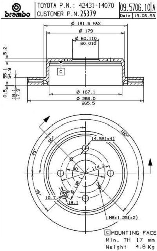 Rotors Brembo 25379