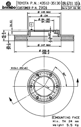 Rotors Brembo 25426