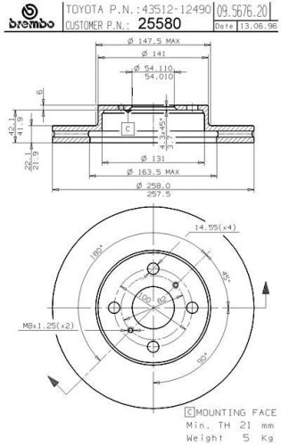 Rotors Brembo 25580