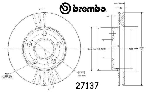 Rotors Brembo 27137