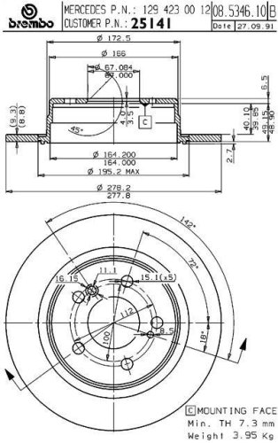 Rotors Brembo 25141