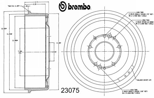 Drums Brembo 23075