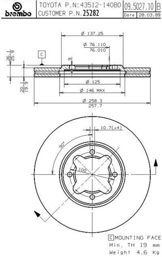 Rotors Brembo 25282