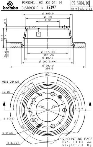 Rotors Brembo 25397