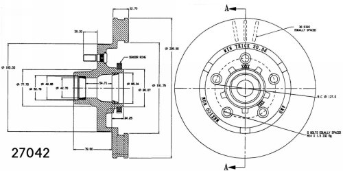 Rotors Brembo 27042