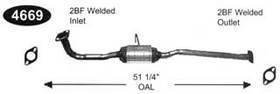 Catco 4669 Direct Fit Converter Catalytic Converters Catco 4669