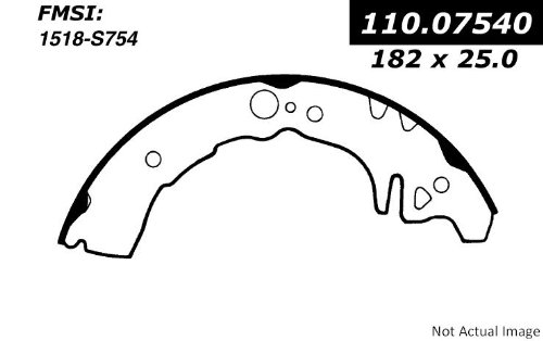 Centric 110.07540 Drum Brake Shoe Drum Brake Centric 110.07540