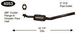 Catco 4053 Direct Fit Converter Catalytic Converters Catco 4053