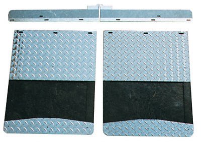 Go Industries Inc. D726SET Mud Flap Set, With Flaps, Brackets, Diamond Stiffeners, And Diamond Weights, For Select Ford Dually Trucks Mud Flaps & Splash Guards Go Industries D726SET
