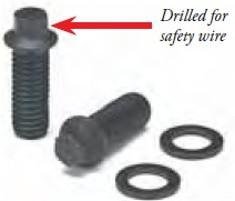 ARP 4001103 Stainless 300 Hex Drilled Header Bolts - Pack of 12 Header Bolts ARP 4001103