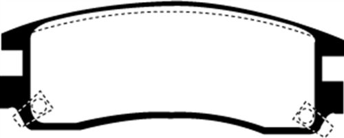 EBC Brakes DP31609C Redstuff Ceramic Low Dust Brake Pad Brake Pads EBC Brakes DP31609C