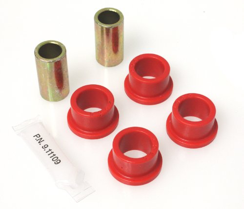 Energy Suspension 3.7104R Track Arm Bushing Set; Red; Rear; Must Reuse Existing Outer Metal Shells; Performance Polyurethane; Brake Pads Energy Suspension 3.7104R