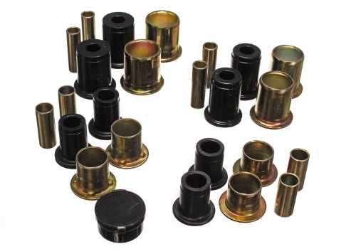 Energy Suspension 3.3106G Control Arm Bushing Set; Black; Front; Performance Polyurethane; Body Bushings Energy Suspension 3.3106G