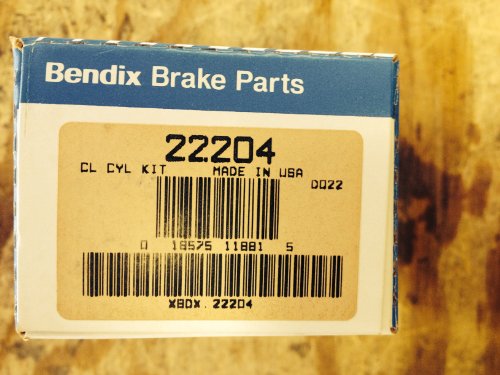 Master Cylinder Repair Kits Bendix 22204