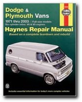 Haynes Manuals 30065 Dodge Plymouth Vans 71-03 Pressure Hoses Haynes 30065