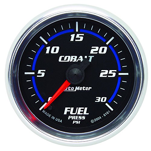 Auto Meter 6161 Cobalt 2-1/16 0-30 PSI Full Sweep Electric Fuel Pressure Gauge Fuel Pressure Auto Meter 6161