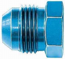 Aeroquip FCM3714 Blue Anodized Aluminum -06AN Flare Plug Fittings Aeroquip FCM3714