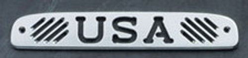 All Sales 44402P Polished Billet Aluminum Third Brake Light Cover - USA Logo Exterior Accessories All Sales 44402P