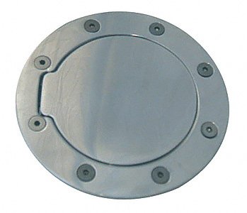 All Sales 6050CL Chrome Billet Aluminum Locking Fuel Door Fuel System All Sales 6050CL