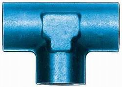 Aeroquip FCM2150 Blue Anodized Aluminum 1/8 NPT Female Pipe Tee Fittings Aeroquip FCM2150
