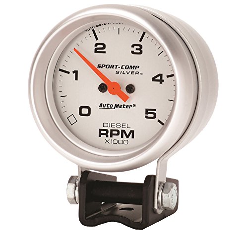 Auto Meter 3788 Sport-Comp Silver Mini Tachometer Fuel Pressure Auto Meter 3788