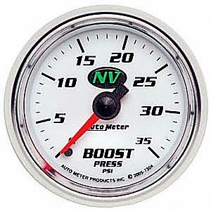 Auto Meter 7304 NV 2-1/16 0-35 PSI Mechanical Boost Gauge Engine Parts Auto Meter 7304