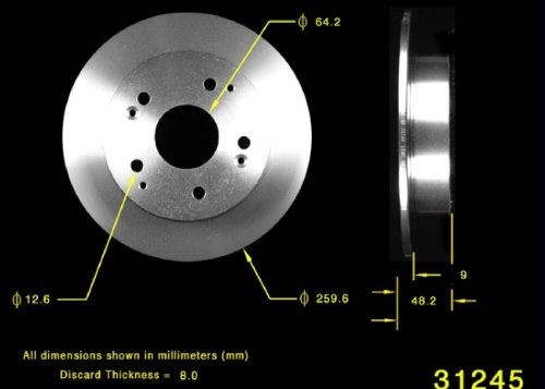 Bendix PRT5233 Brake Rotor Rotors Bendix PRT5233