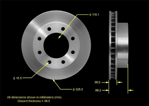 Bendix PRT5261 Brake Rotor Rotors Bendix PRT5261