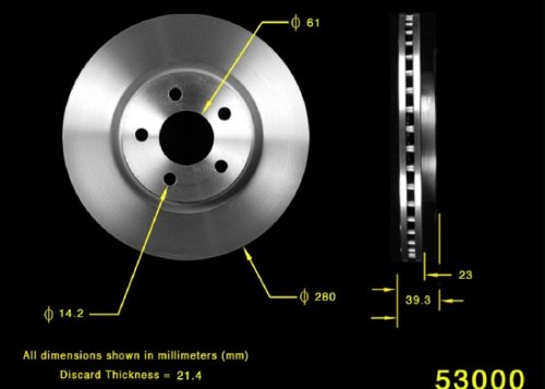 Rotors Bendix PRT5301
